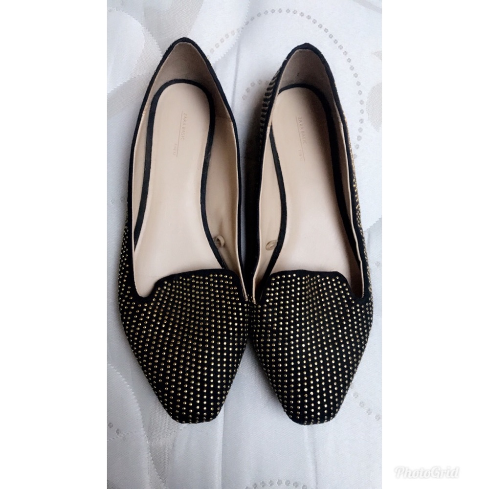 Zara studded loafers